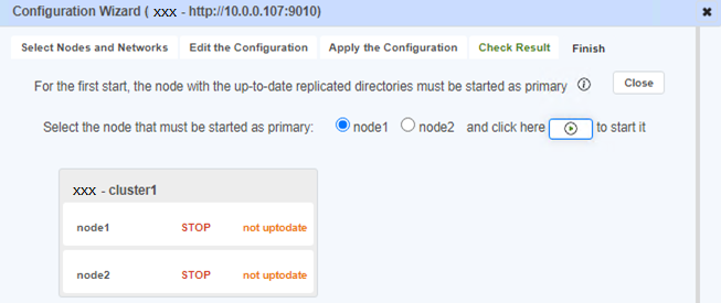 Select the node with the up-to-date data