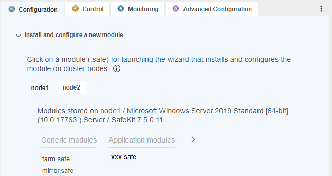 Choose the module for