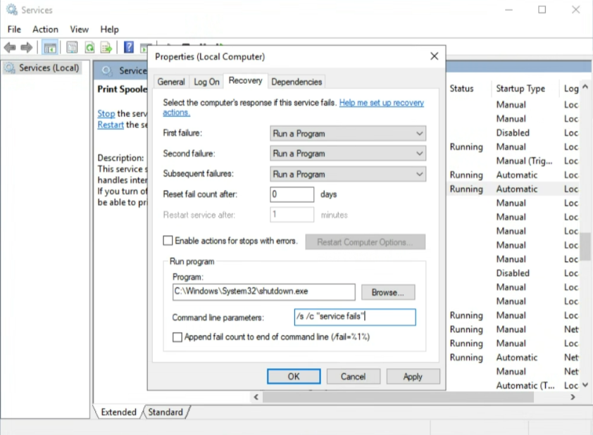 Hyper-V VM critical services failover of Hyper-V module