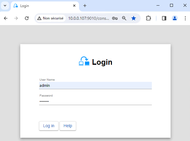 Start the SafeKit web console to configure the Docker cluster