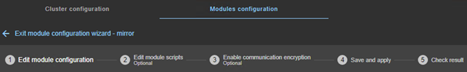 SafeKit web console image
The module configuration wizard