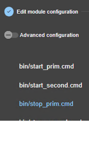 SafeKit web console image
Edit start_prim script of a mirror module, using module configuration wizard