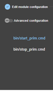 SafeKit web console image
Edit start_prim script of a mirror module, using module configuration wizard